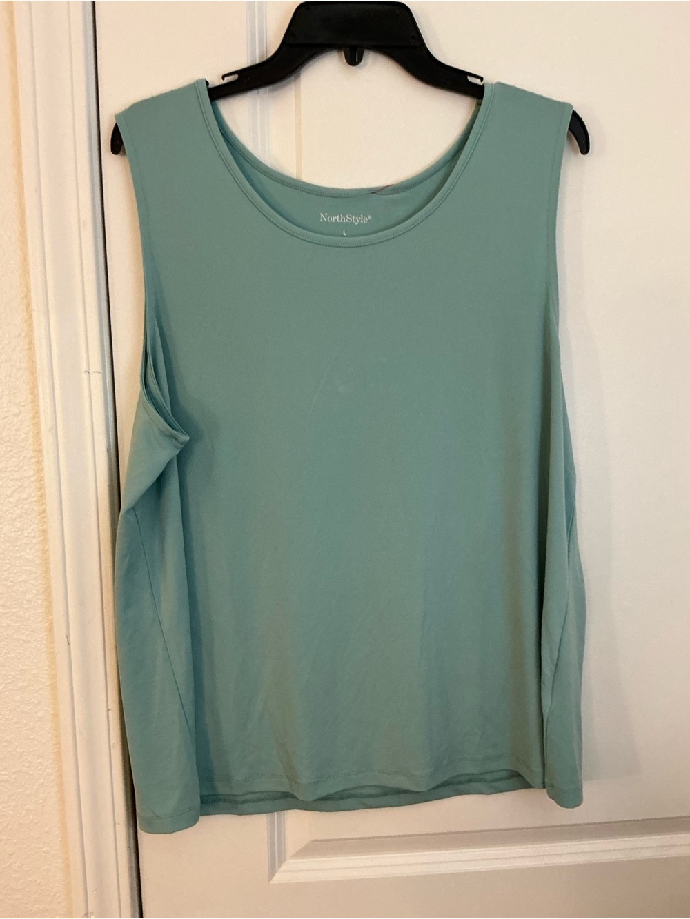 🔥 NorthStyle Sage Seafoam Green Scoop Neck Knit Tank Top - Women's Size Large L